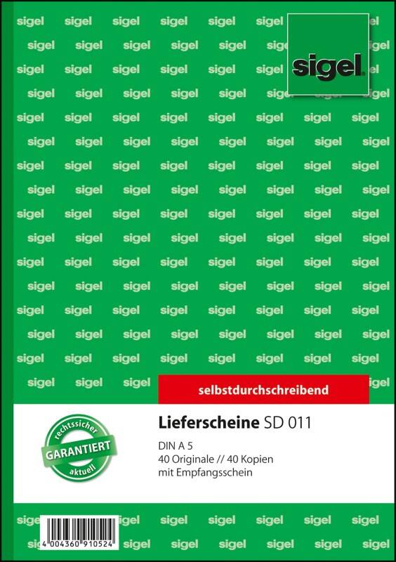 Sigel Lieferschein Selbstdurchschreibend DIN A5