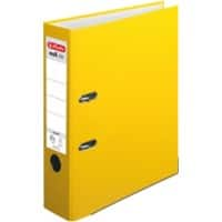 herlitz maX.file protect Ordner A4 80 mm Gelb 2 Ringe 5481304 Pappkarton, PP (Polypropylen) Texturiert Hochformat