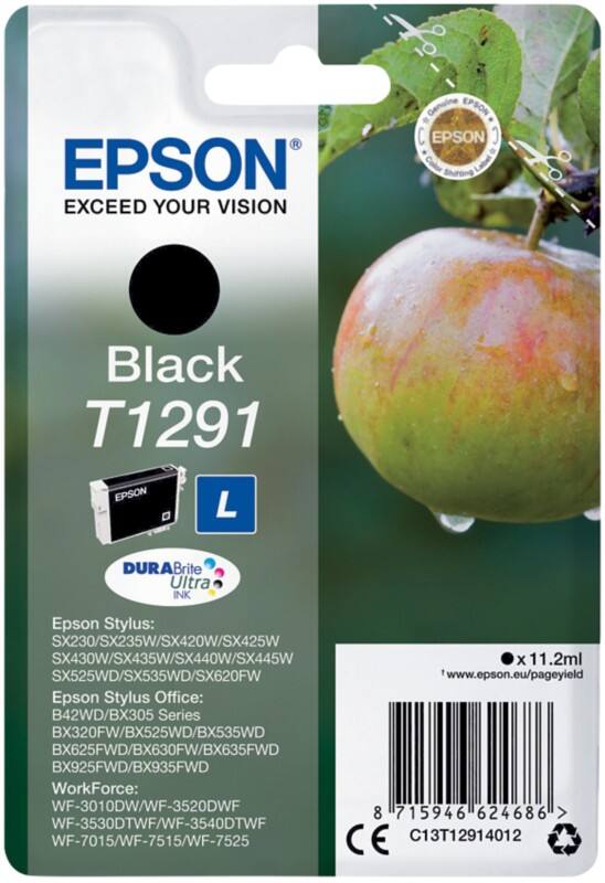 Epson T1291 Original Tintenpatrone C13T12914012 Schwarz