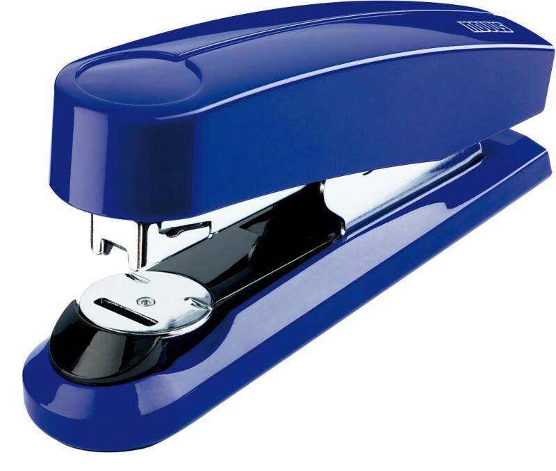 Novus NOVUS OFFICE Flachheftgerät B 4FC Halbstreifen 50 Blatt Blau 24/6, 24/8, 26/6, 26/8 Kunststoff, Metall