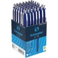 Schneider Kugelschreiber Blau Mittel 0,5 mm Nachfüllbar 50 Stück