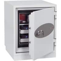 Phoenix Größe 3 Datenschutztresor Schlüßelverriegelung 77L Datacare DS2003K 770 x 690 x 720mm Weiß