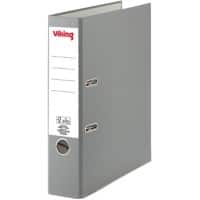 Viking Ordner A4 hoch 75 mm Grau 2 Ringe PP (Polypropylen) Matt Hochformat