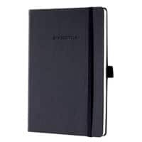 Sigel Conceptum A5 Fallgebunden Schwarz Hardcover-Notizbuch Kariert 97 Blatt