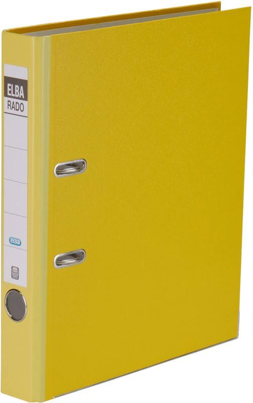 ELBA Rado Brilliant Ordner Schmal A4 50 mm Gelb 2 Ringe 100022606 Kunststoff