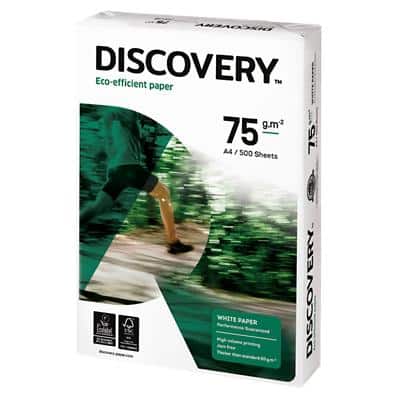 Discovery Eco-efficient DIN A4 Druckerpapier Weiß 75 g/m² Matt 500 Blatt