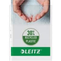 Leitz Prospekthülle DIN A4 Glasklar Transparent 90 Mikron PP (Polypropylen) Öffnung Oben und links 11 Löcher