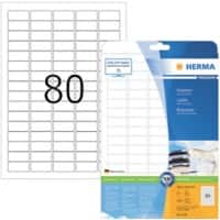 HERMA Multifunktionsetiketten Premium 4336 Weiß A4 35,6 x 16,9 mm 25 Blatt à 80 Etiketten