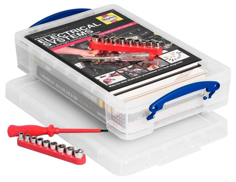 Really Useful Box Kunststoff Aufbewahrungsbox 4 L Transparent 39,5 x 25,5 x 8,8 cm