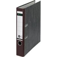 Leitz 180° Schmal Ordner A4 52 mm Braun 2 Ringe 1050 Pappkarton Wolkenmarmor Hochformat Recycled