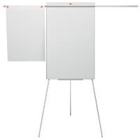 Nobo Impression Pro Flipchart Magnetisch Dreibeinstativ Ausklappbare Verlängerungsarme Nano Clean Stahl Weiß 68,5 x 185 cm
