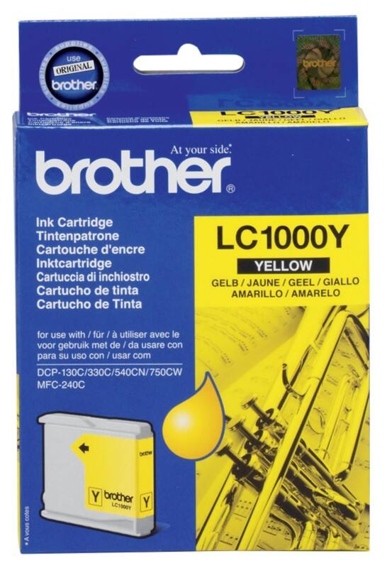 Brother LC1000Y Original Tintenpatrone Gelb