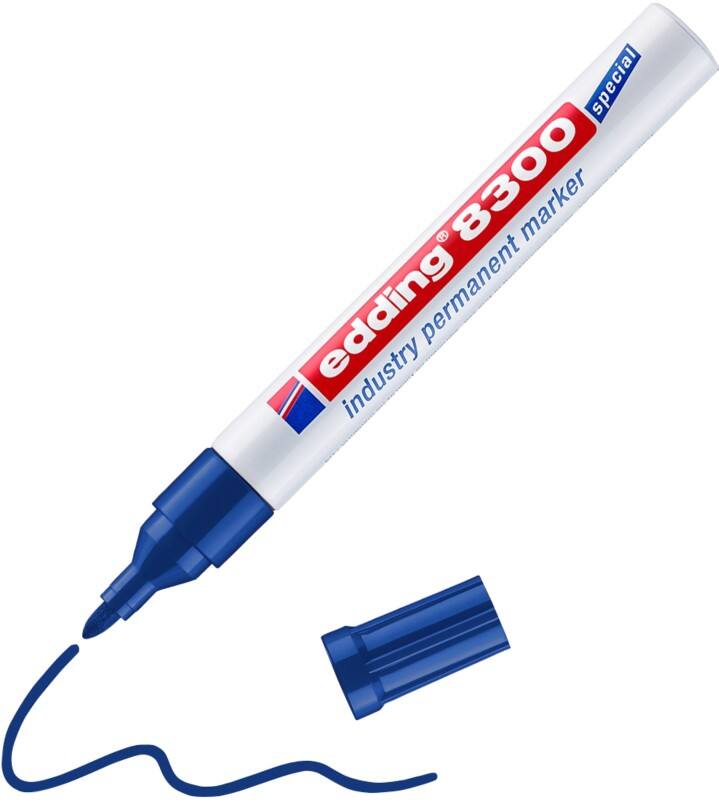 edding 8300 8300 Permanent Permanentmarker Blau Mittel Rundspitze 3 mm