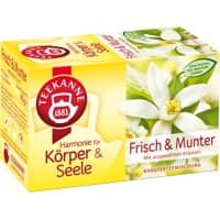 TEEKANNE Muntermacher Kräuter Tee 20 Stück à 2 g