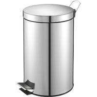 Vepa Bins Metall Treteimer 24,8 x 40 cm Silber