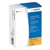 HERMA Frankieretiketten 4321 Weiß 140 x 50 mm 250 Blatt à 2 Etiketten