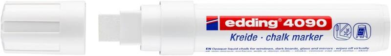 edding 4090 Non-permanent Kreidemarker Weiß Extra Breit Keilspitze 15 mm