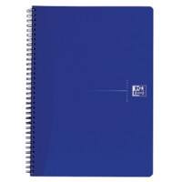 OXFORD Office Essentials A4+ Drahtgebundenes Notizbuch BlaucPappcover, liniert 70 Blatt