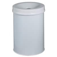 DURABLE Papierkorb Hellgrau 15L Metall 35,7 cm