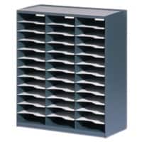 Paperflow Sortiersystem 803.11 DIN A4 500 Blatt Grau, Schwarz 67,4 x 30,8 x 79,1 cm