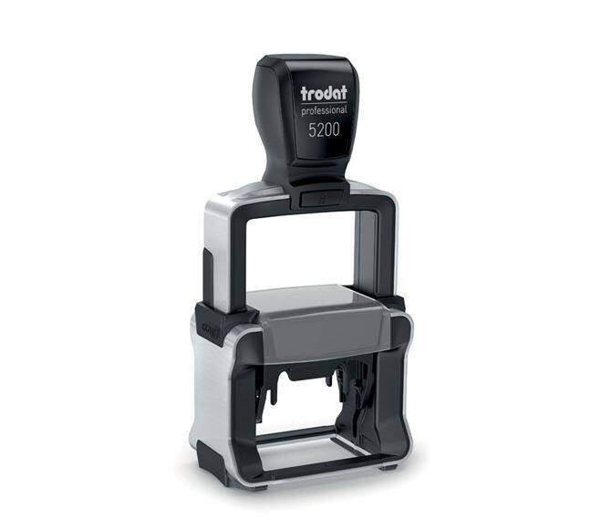Trodat Selbstfärbestempel Professional Line 5200 Grau, Schwarz