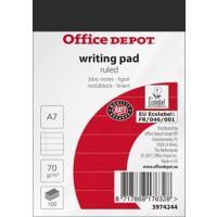 Viking Notizblock A7 Liniert Geheftet Papier Weiß Perforiert 200 Pack 10