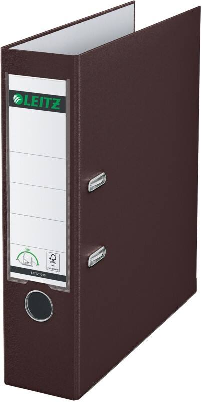 Leitz 180° Ordner Breit A4 82 mm Braun 2 Ringe 1010 Kunststoff Glatt Hochformat