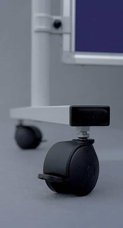 Franken Rollen Kunststoff  Schwarz 4 Stück