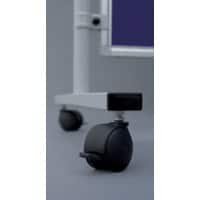 Franken Rollen Kunststoff  Schwarz 4 Stück