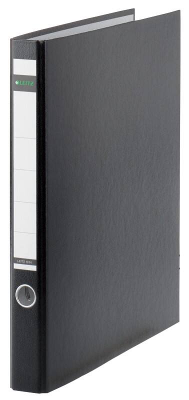 Leitz Ringbuch A4 Graupappe, Polypropylen 2 Ringe 20 mm Schwarz