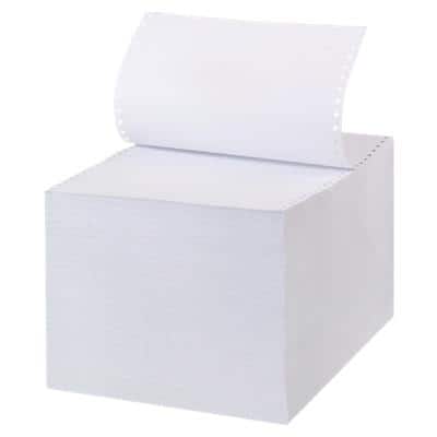 Niceday Computer-Endlospapier DIN A4+ Perforiert 70 g/m² Weiß 2000 Blatt