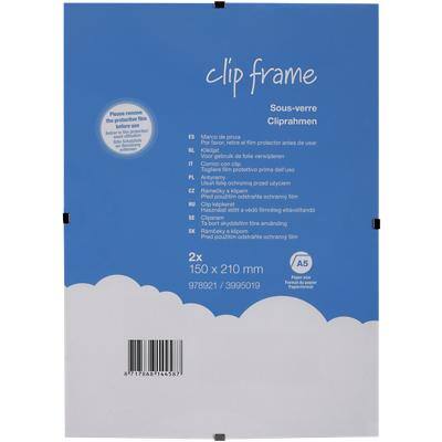 Niceday Clip-Bilderrahmen Clip Frame A5 Transparent 2 Stück