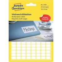 AVERY Zweckform Mini-Etiketten 3306 Weiß 13 x 8 mm 29 Blatt à 128 Etiketten