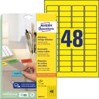 AVERY Zweckform Etiketten L6041-20 Gelb 20 Blatt à 48 Etiketten