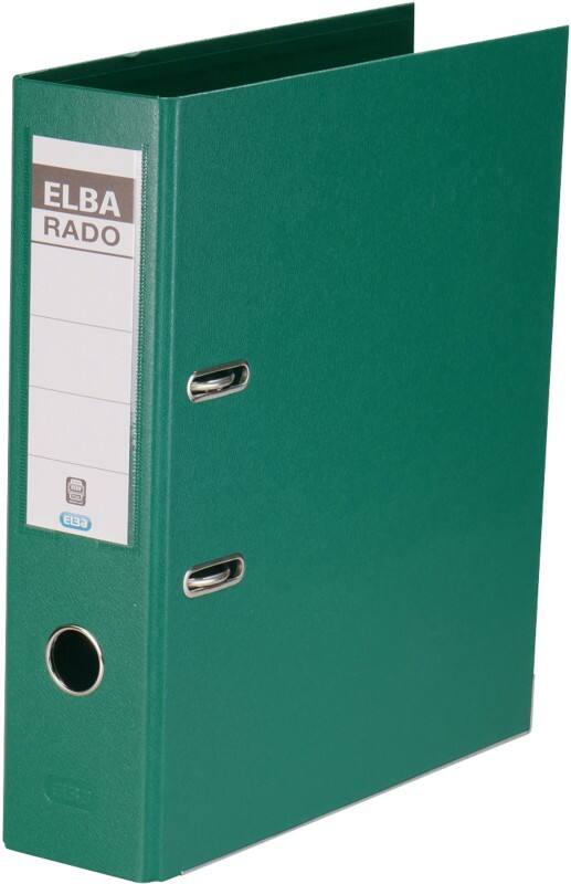 ELBA Rado Plast Ordner Breit A4 80 mm Grün 2 Ringe 10 497 PVC (Polyvinylchlorid) Hochformat