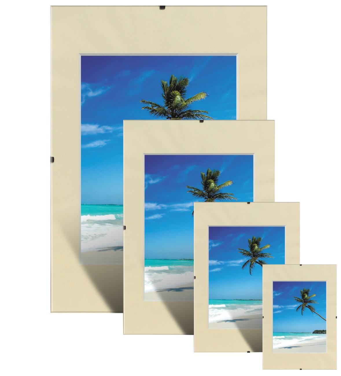 Niceday Clip-Bilderrahmen Clip Frame DIN A2 400 x 500 mm Transparent 2 Stück