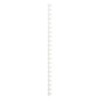 GBC Polyvinylchlorid Plastikbinderücken Weiß 12 mm 95 Blatt DIN A4 100 Stück