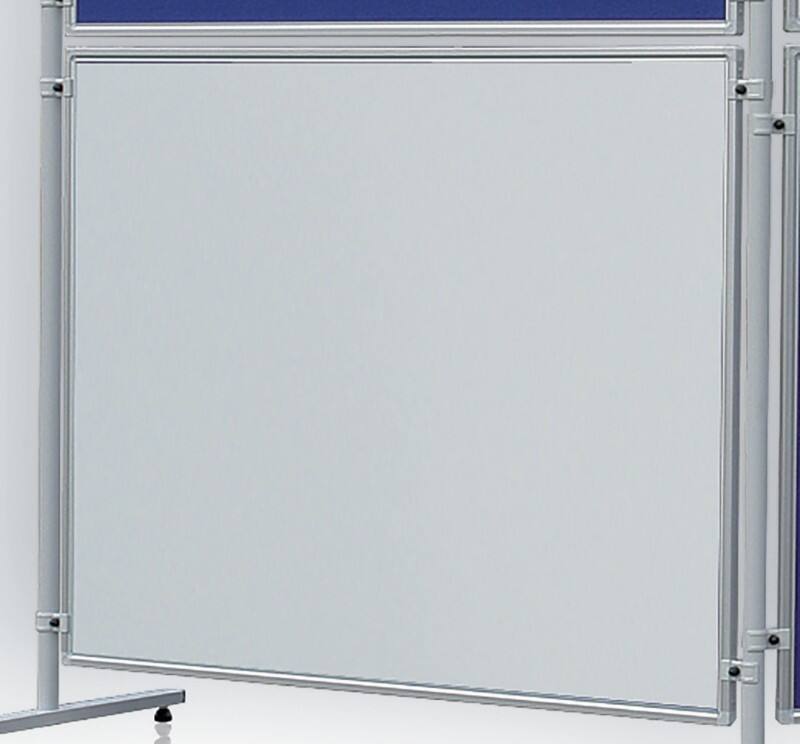Franken ECO Stellwandtafel Montage mit Klemme Aluminium 1.200 (B) x 1.500 (H) mm Weiß ECO