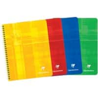 Clairefontaine A5+ Drahtgebunden Notizbuch mit laminiertem Pappe CoverKariert 60 Blatt