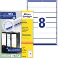 Avery Zweckform Ordneretiketten L6060-100 Weiß A4 19,2 x 3,4 cm 100 Blatt à 8 Etiketten