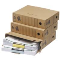 Loeff's Archivboxen Braun 8,5 x 34,3 x 26 cm 50 Stück