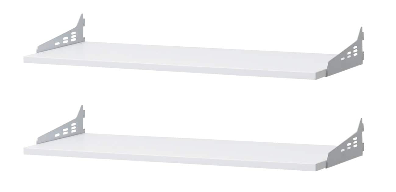 Hammerbacher Fachböden Stollenwand Weiß