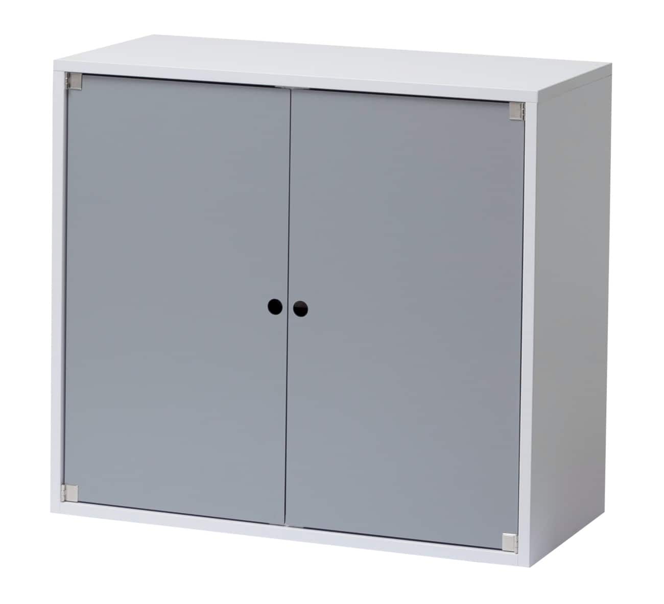 Hammerbacher Einhängekorpus Stollenwand Weiß/Aluminium