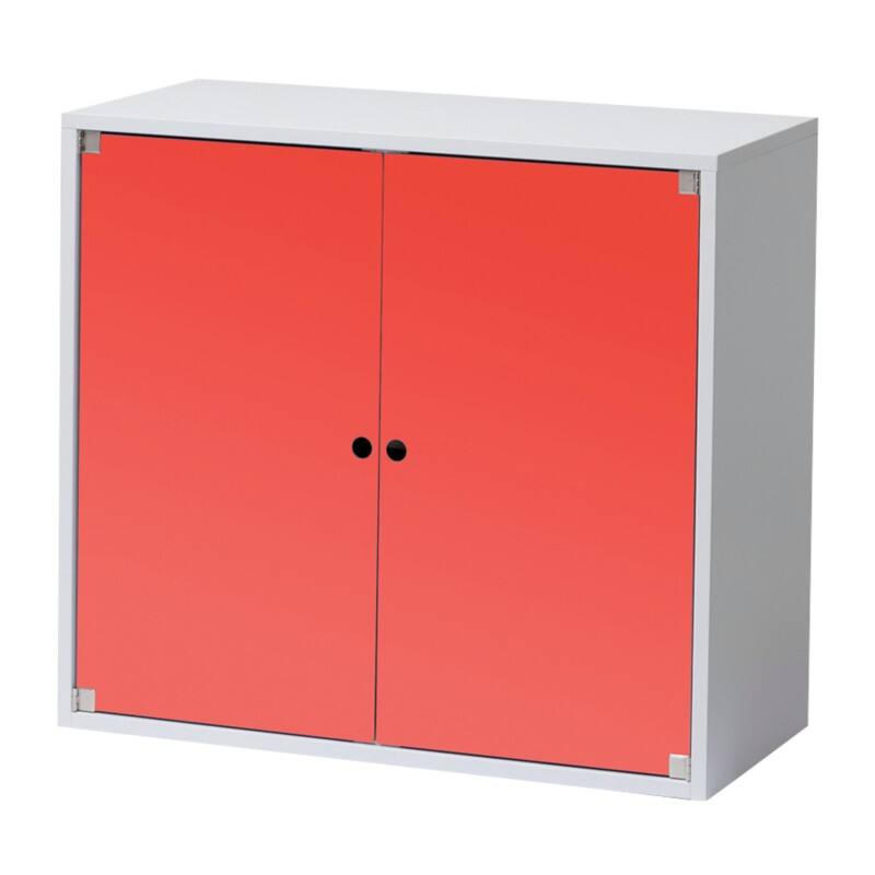 Hammerbacher Einhängekorpus Stollenwand Weiß/Rot