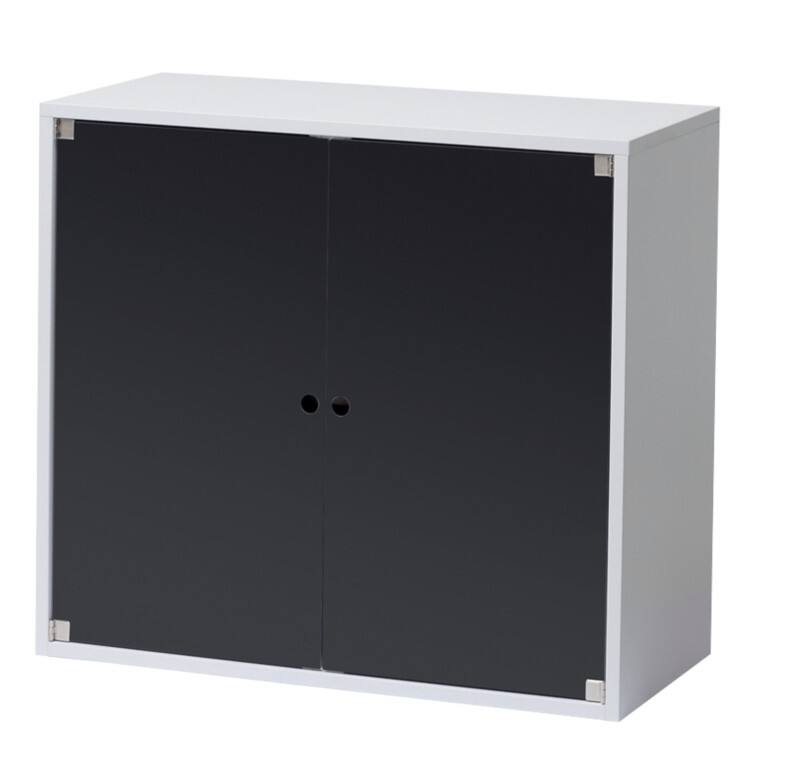 Hammerbacher Einhängekorpus Stollenwand Weiß/Schwarz