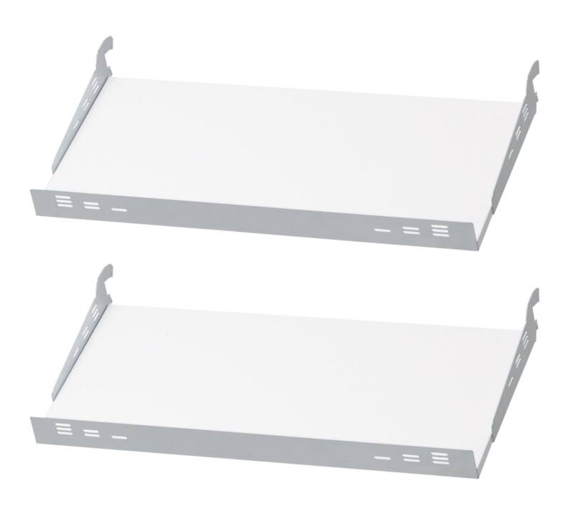 Hammerbacher Fachböden Stollenwand Weiß