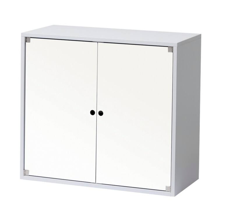 Hammerbacher Einhängekorpus Stollenwand Weiß/Weiß