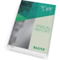 Leitz Premium Maxi Prospekthüllen 4756 DIN A4 Genarbt PVC 11 Löcher 170 Mikron 10 Stück