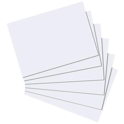herlitz Karteikarten A4 100 Karten Weiß Blanko 29,7 x 21 cm 100 Stück