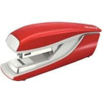 Leitz NeXXt Flachheftgerät 5505 Halber Streifen Rot 30 Blatt 24/6, 26/6 Metall